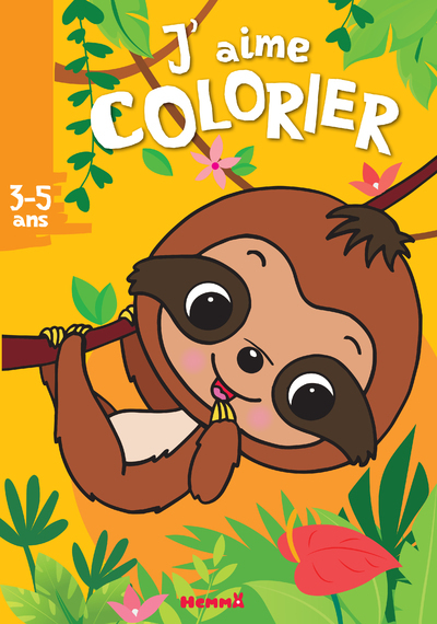 J'aime colorier (3-5 ans) - Paresseux