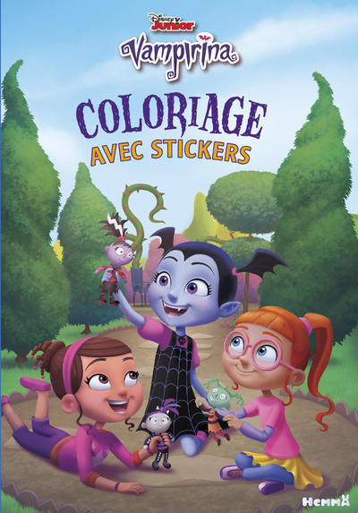 Disney Vampirina - Coloriage avec stickers (Poppy, Vampirina et Bridget)