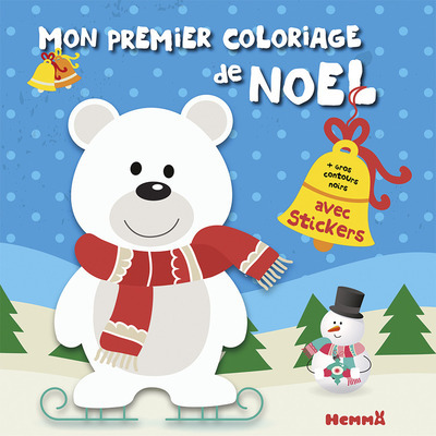 Mon premier coloriage de Noël (Ourson)