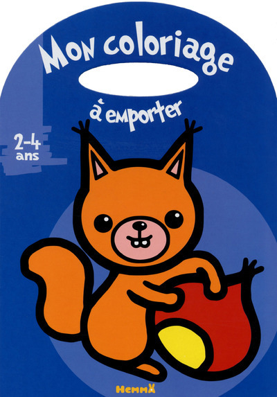 MON COLORIAGE A EMPORTER (2-4 ANS) (ECUREUIL)