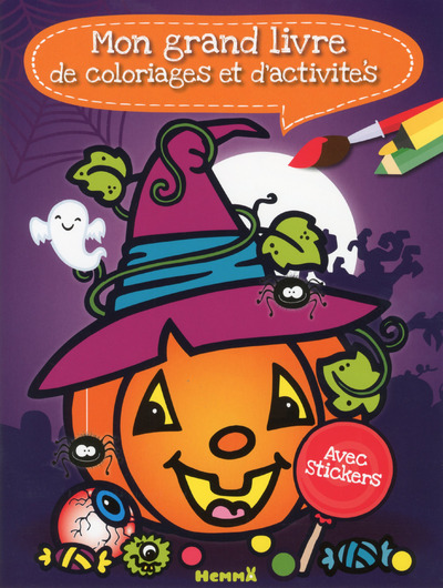 Mon grand livre de coloriages et d'activités (Halloween)