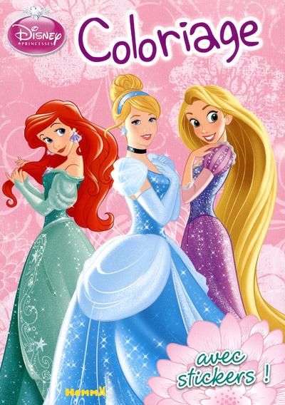 Disney princesses coloriage avec stickers !