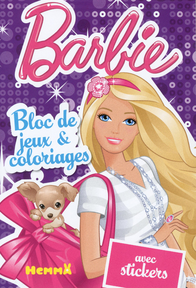Barbie bloc de jeux & coloriages avec stickers