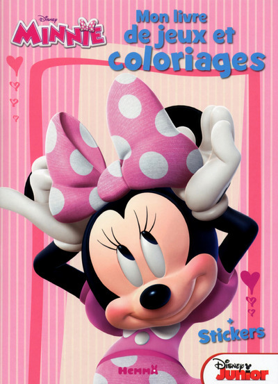 Disney Minnie - mon livre de jeux et coloriages +stickers