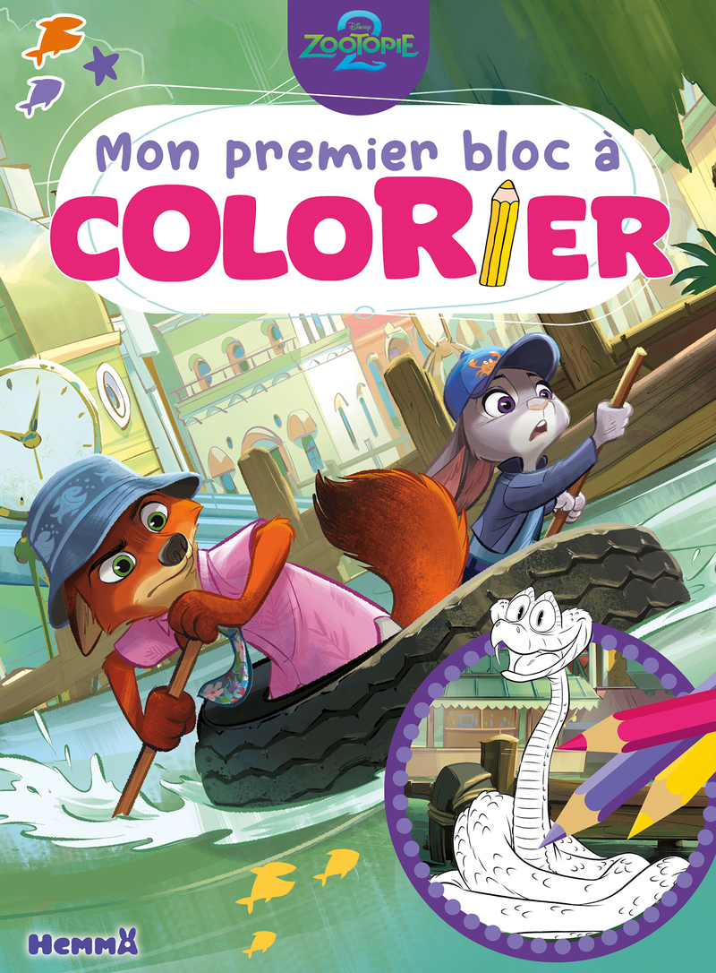 Disney Zootopie 2 - Mon premier bloc à colorier