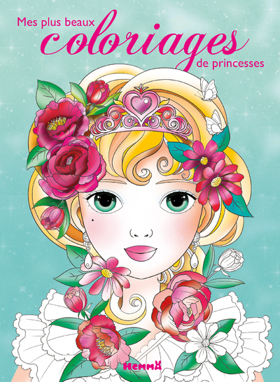 Mes plus beaux coloriages de princesses (Fond vert)