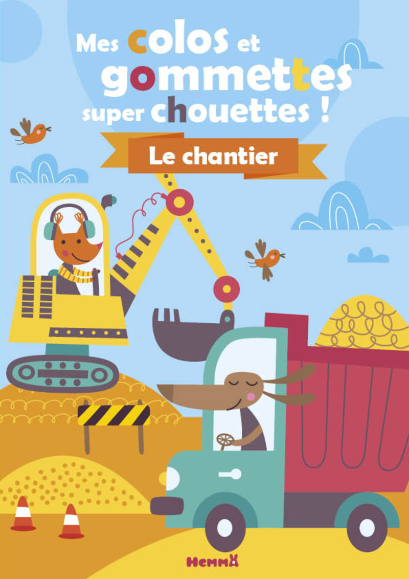 Mes colos et gommettes super chouettes ! Le chantier