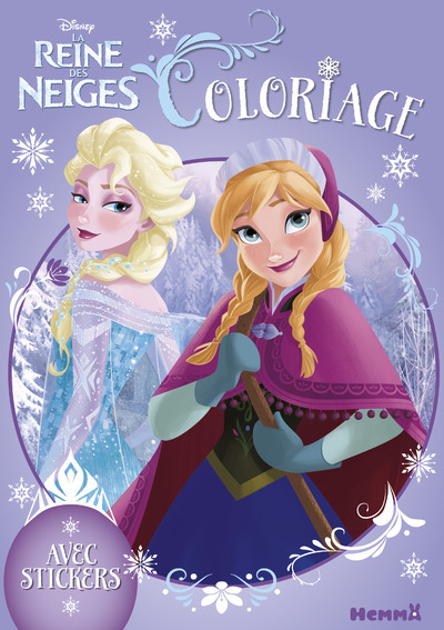 Disney La Reine des Neiges - Coloriage avec stickers (Anna Bâton)