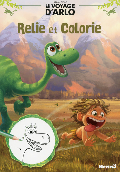 Disney Le Voyage d'Arlo Relie et colorie
