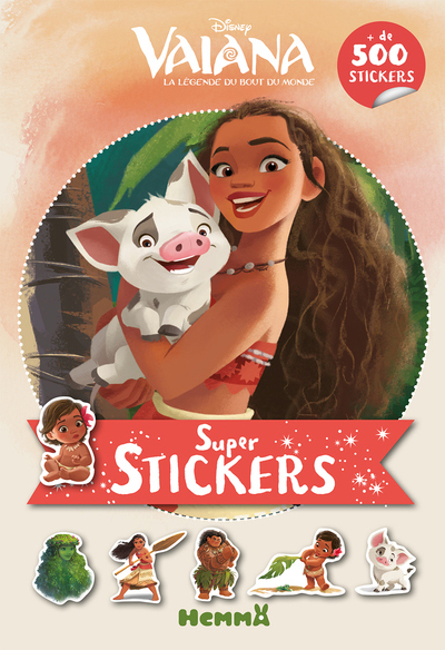 Disney Vaiana Super stickers (Fond orange)