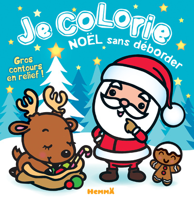 Je colorie Noël sans déborder (Bonhomme pain d'épices)