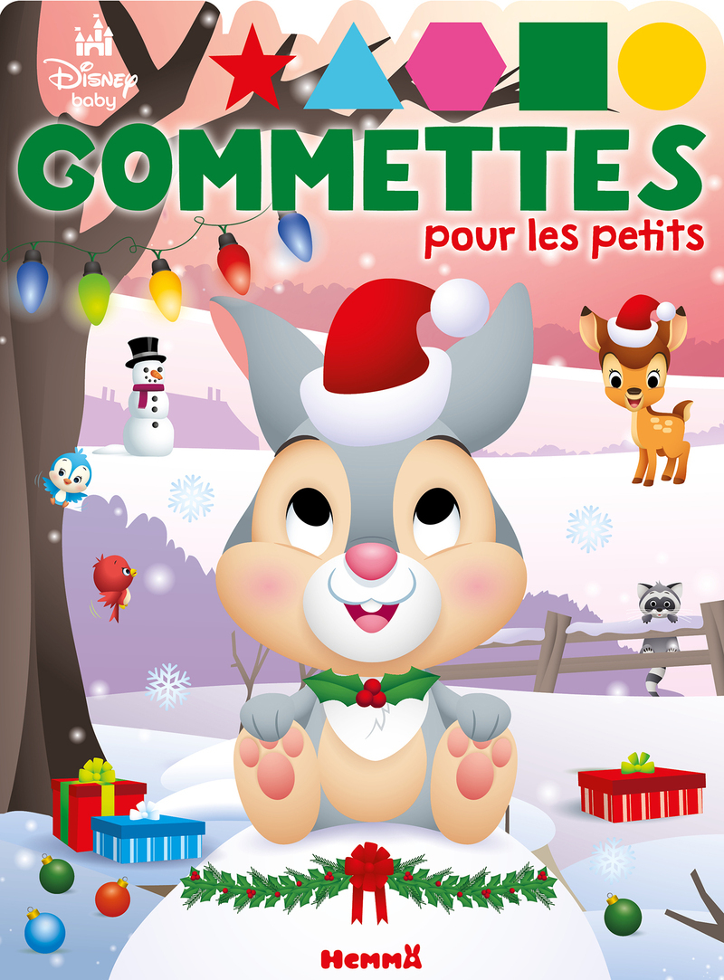 Disney Baby - Gommettes pour les petits (Noël - Pampan et Bambi)