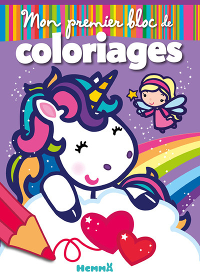 Mon premier bloc de coloriages (Fées et Licornes)