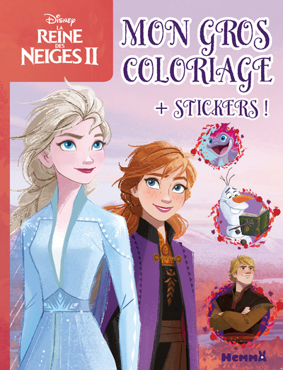 Disney La Reine des Neiges 2 Mon gros coloriage + stickers !