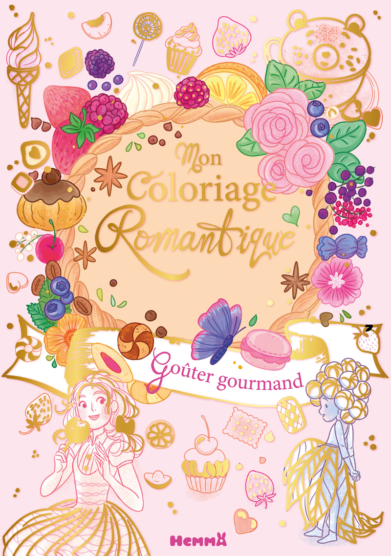 Mon coloriage romantique - Goûter gourmand