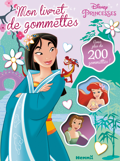 Disney Princesses - Mon livret de gommettes (Mulan, Ariel, Belle)