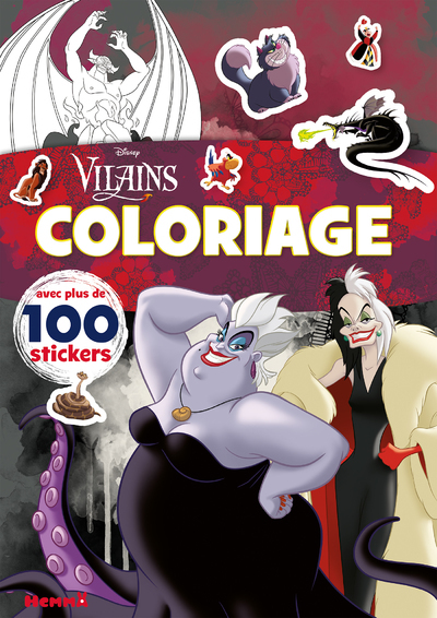 Disney Vilains Coloriage - avec plus de 100 stickers
