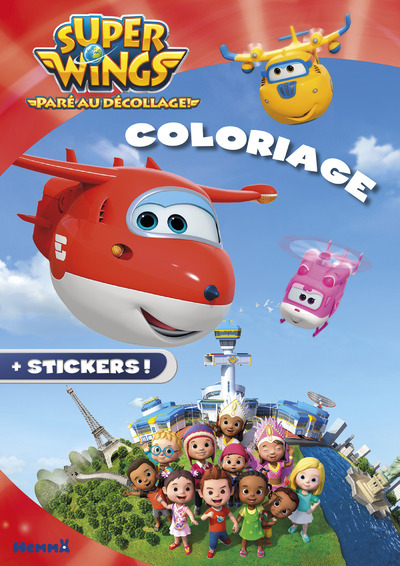 Super Wings Coloriage + stickers