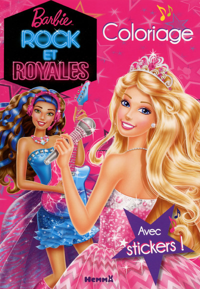 Barbie Rock et Royales Coloriage avec stickers