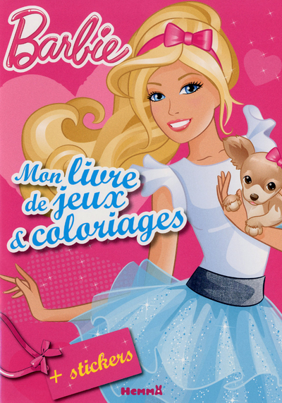 Barbie mon livre de jeux & coloriages + stickers