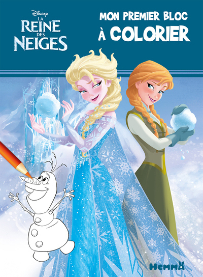 Disney La Reine des Neiges Mon premier bloc à colorier (Bandeau vert)