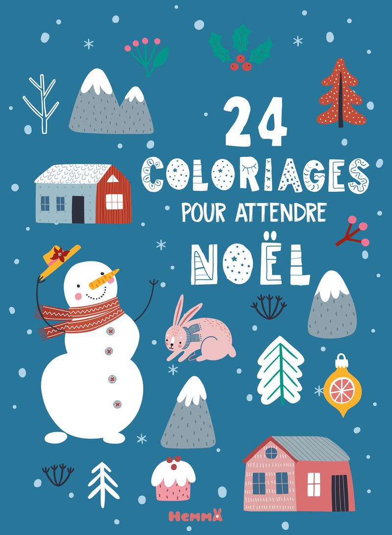 24 coloriages pour attendre Noël
