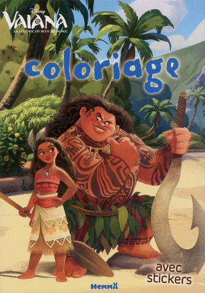 Disney Vaiana Coloriage avec stickers