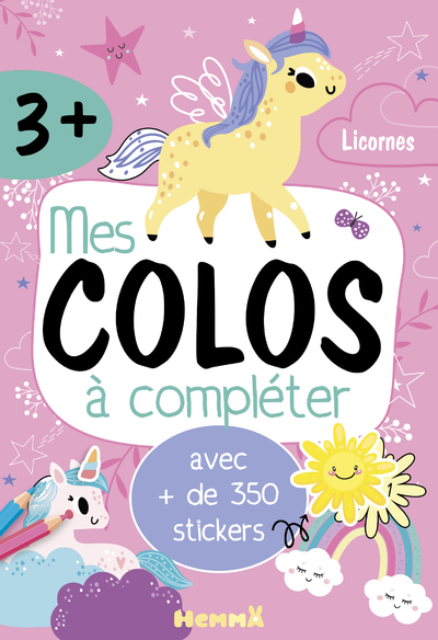Mes colos à compléter - Licornes - avec + de 350 stickers