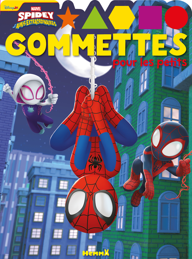 Marvel Spidey et ses amis extraordinaires - Gommettes pour les petits (Ghost-Spider et Spidey têtes en bas, Spin)