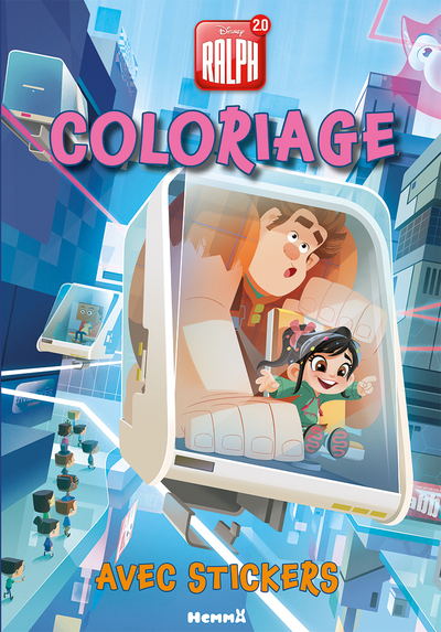 Disney Ralph 2.0 Coloriage avec stickers