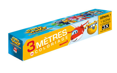 Super Wings 3 mètres de coloriage