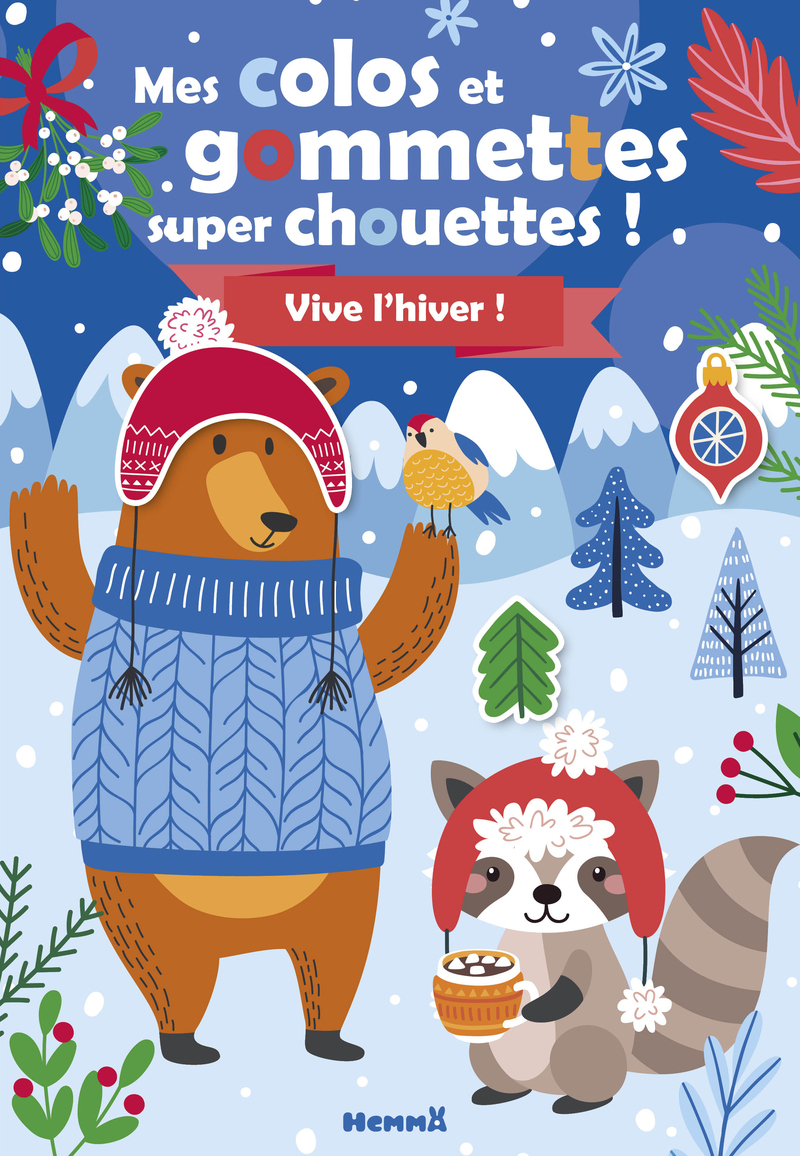 Mes colos et gommettes super chouettes ! Vive l'hiver