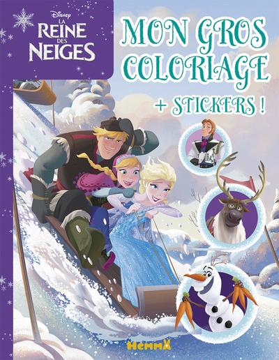 Disney La Reine des Neiges Mon gros coloriage + Stickers !