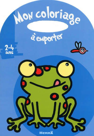 Mon coloriage à emporter (2-4 ans) (Fond bleu Grenouille)