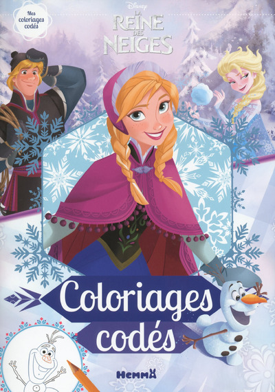Disney La Reine des Neiges Coloriages codés (Anna)
