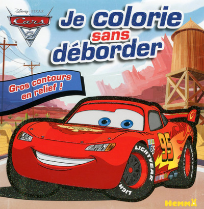 Cars 2 Je colorie sans déborder (Fond Désert)