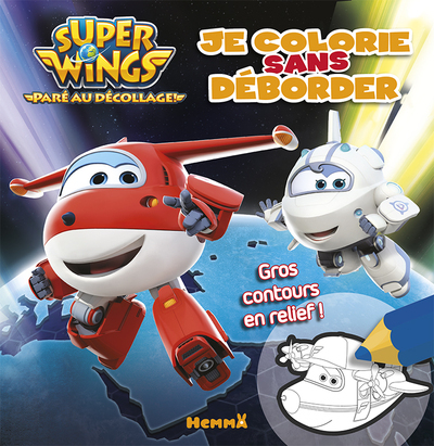 Super Wings Je colorie sans déborder (Nuit)