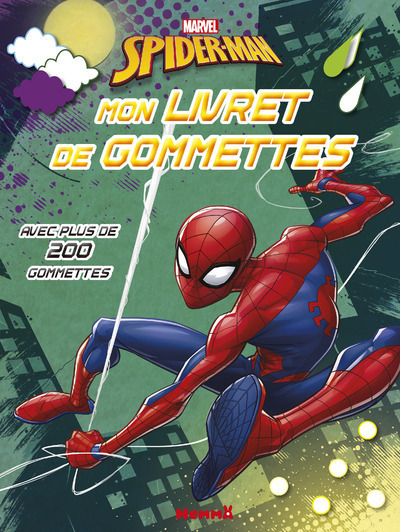 Marvel Spider-Man Mon livret de gommettes (Fond vert)