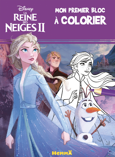 Disney La Reine des Neiges 2 Mon premier bloc à colorier