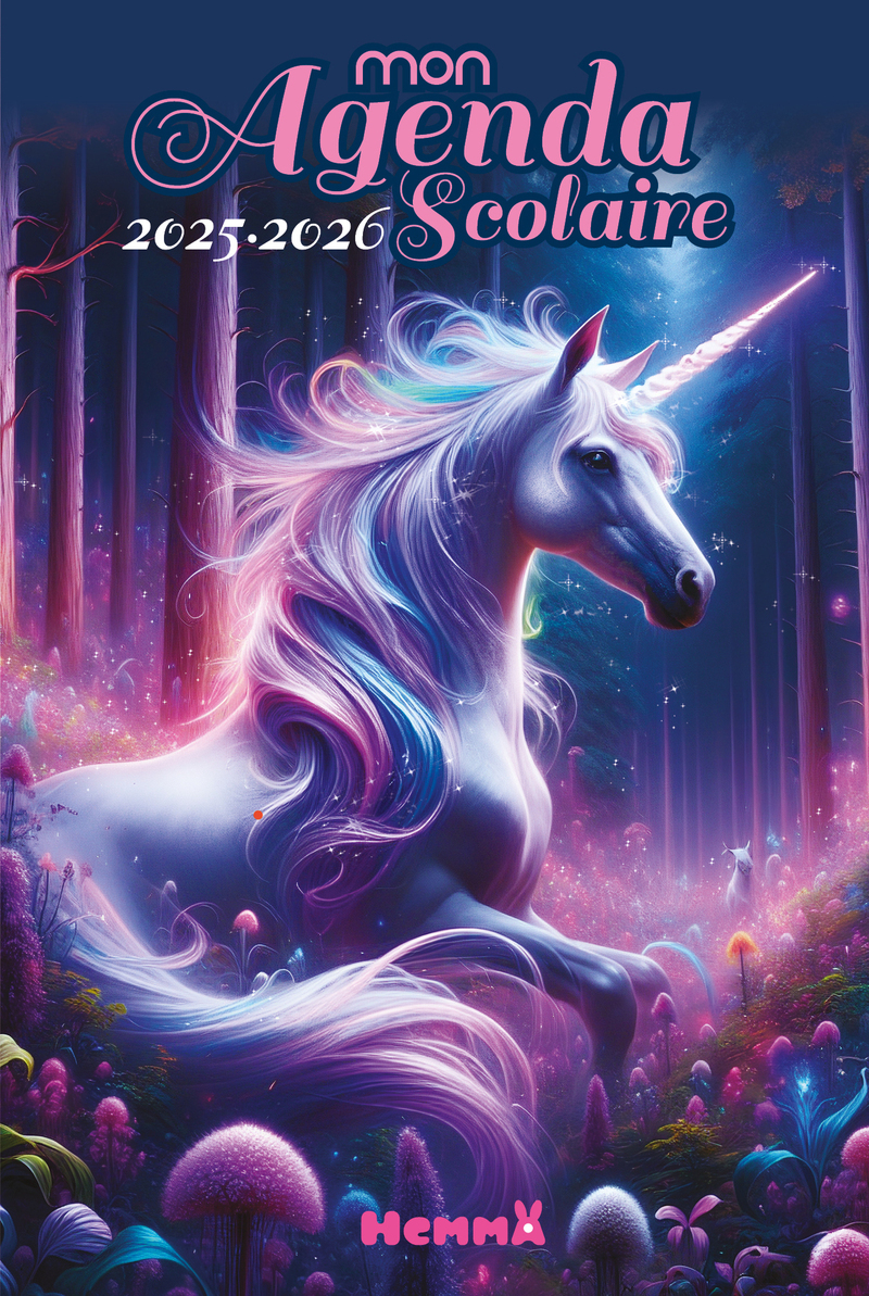 Mon agenda scolaire 2025-2026 (Licorne féérique)