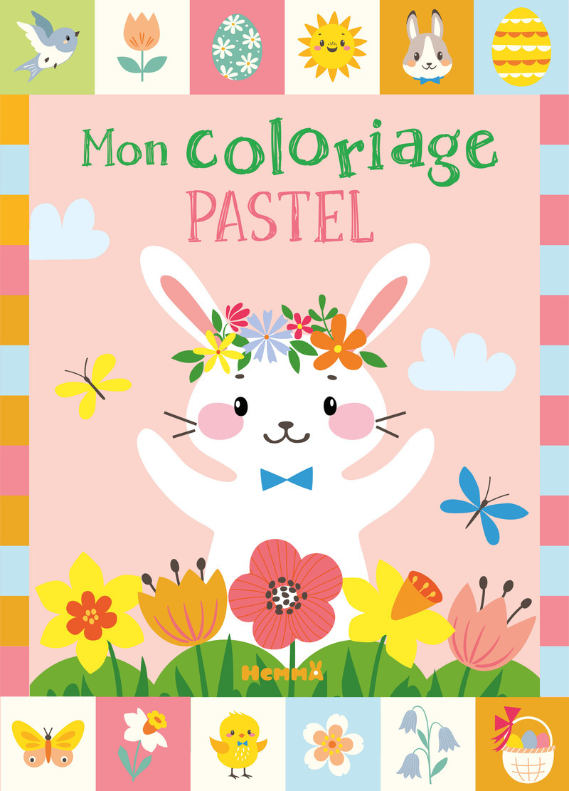 Mon coloriage pastel (Pâques) - Stickers offerts