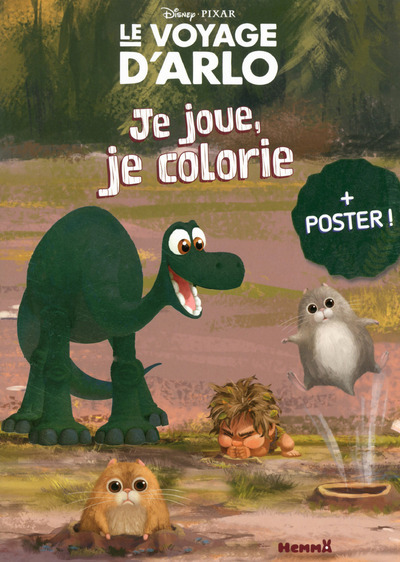 Disney Pixar Le voyage d'Arlo Je joue, je colorie + poster !