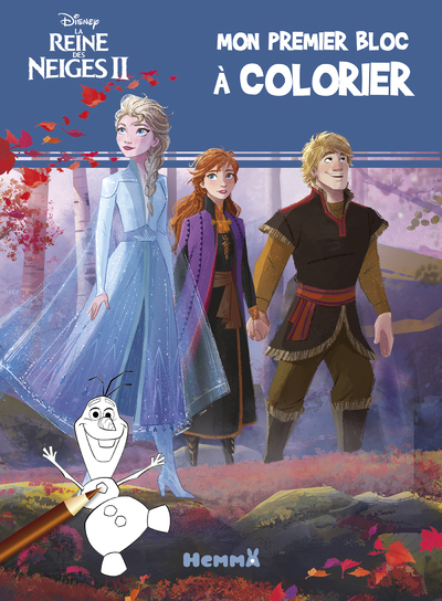 Disney La Reine des Neiges 2 - Mon premier bloc à colorier (Bandeau bleu)