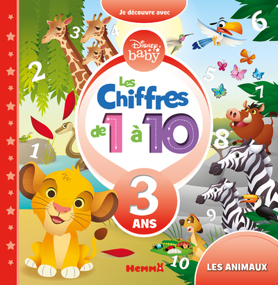 Les chiffres de 1 à 10 - 3 ans - Les animaux
