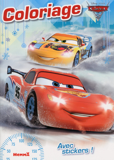 Cars 2 Coloriage avec stickers (Noël)