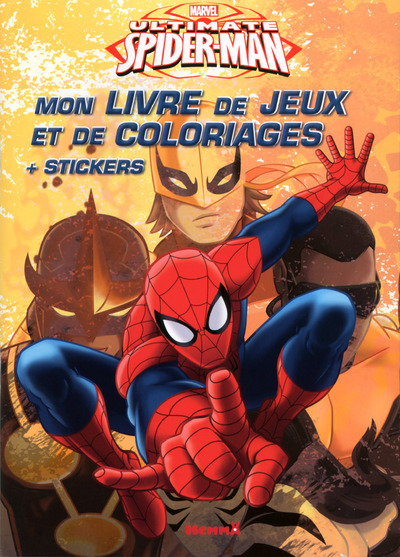Marvel Ultimate Spider-Man Mon livre de jeux et coloriages + Stickers