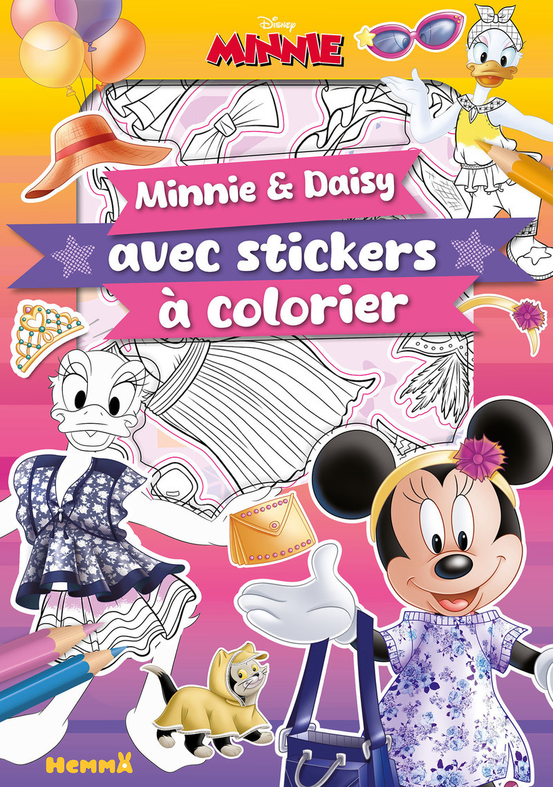 Disney Minnie - Minnie et Daisy avec stickers à colorier