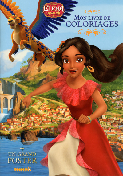 Disney Elena d'Avalor Mon livre de coloriages + un grand poster