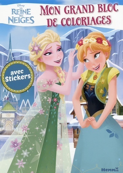 Disney La Reine des Neiges Mon grand bloc de coloriages avec stickers