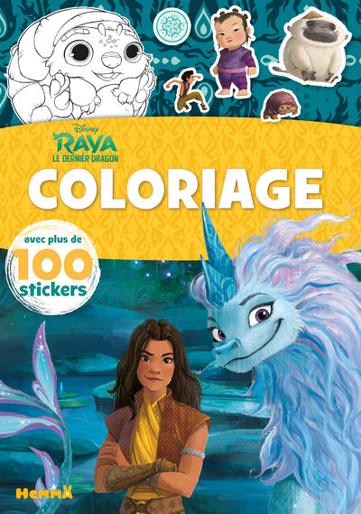 Disney Raya et le Dernier Dragon - Coloriage avec plus de 100 stickers